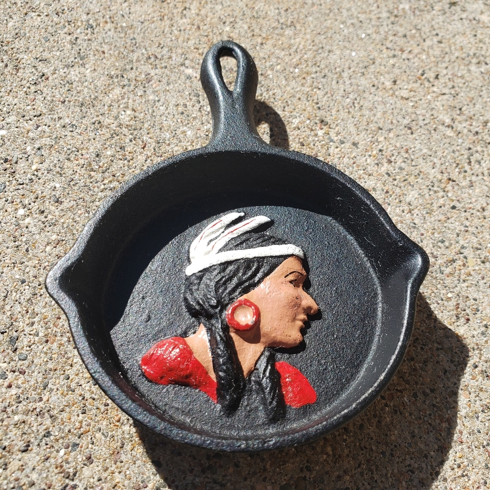 Cast iron skillet Native American Women